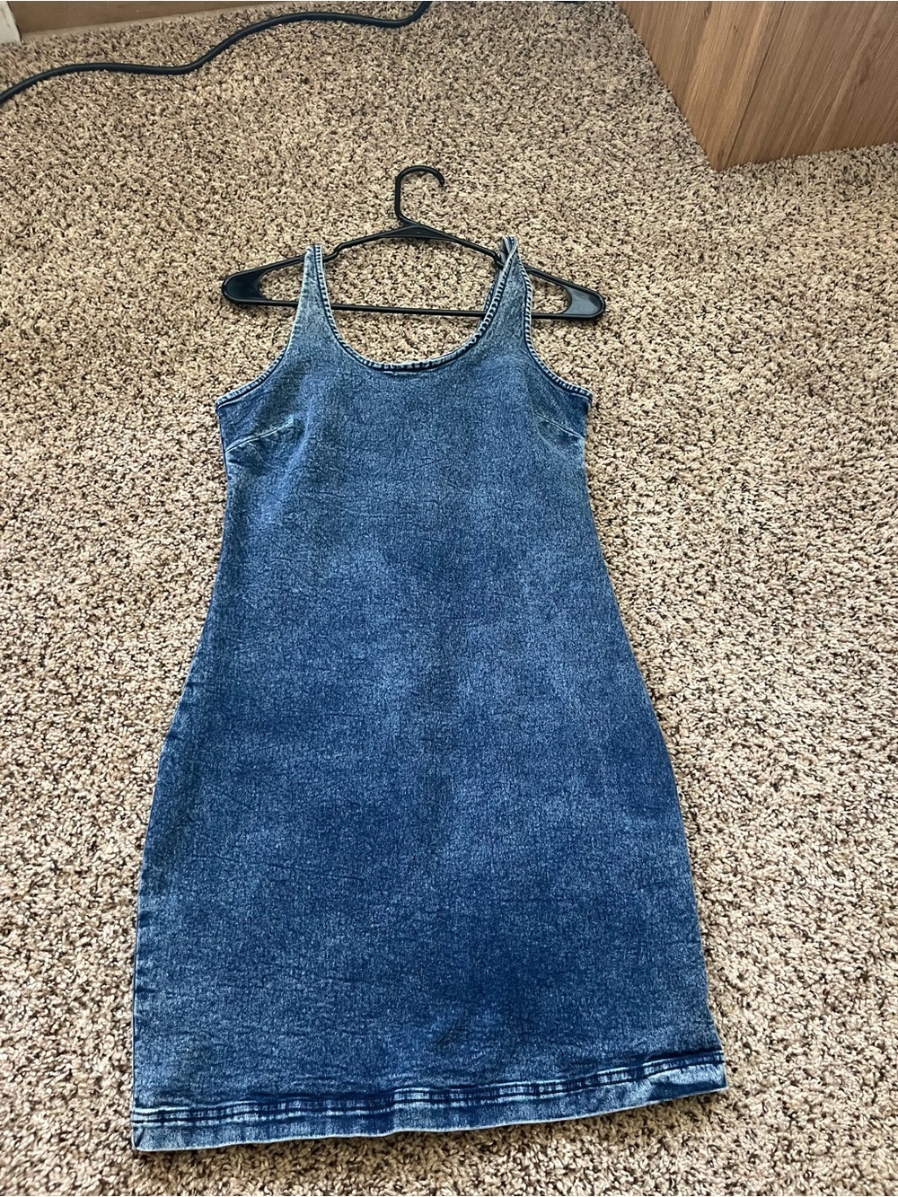 Denim Tank Dress - Blue